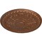 Ekena Millwork Raymond Ceiling Medallion (Fits Canopies up to 5 3/8"), Hnd-Painted Polished Copper, 18"OD x 1 1/4"P CM18RA2POS - alternate 4